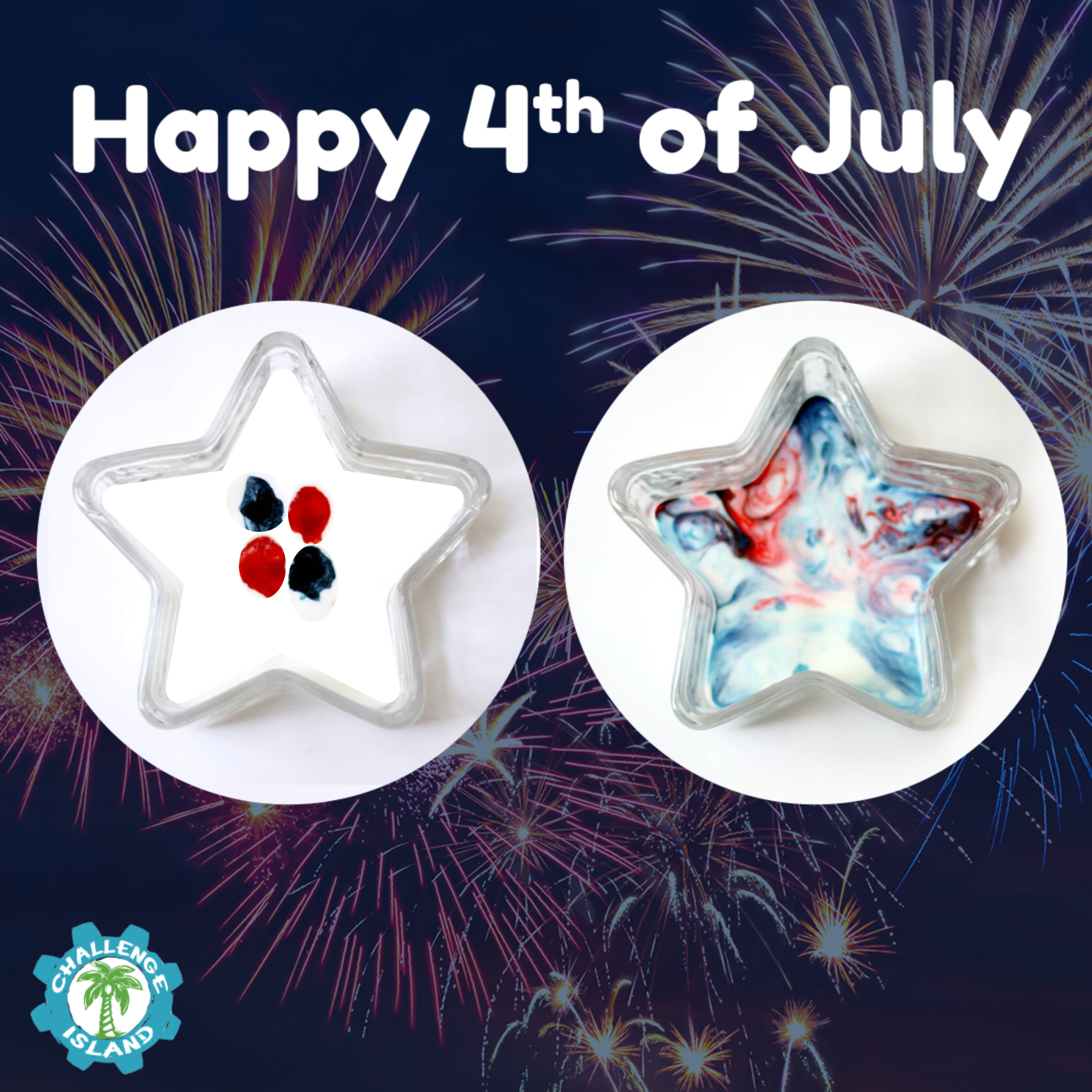 Create Fun Fourth of July Fireworks with a Star-Spangled Chemical Reaction