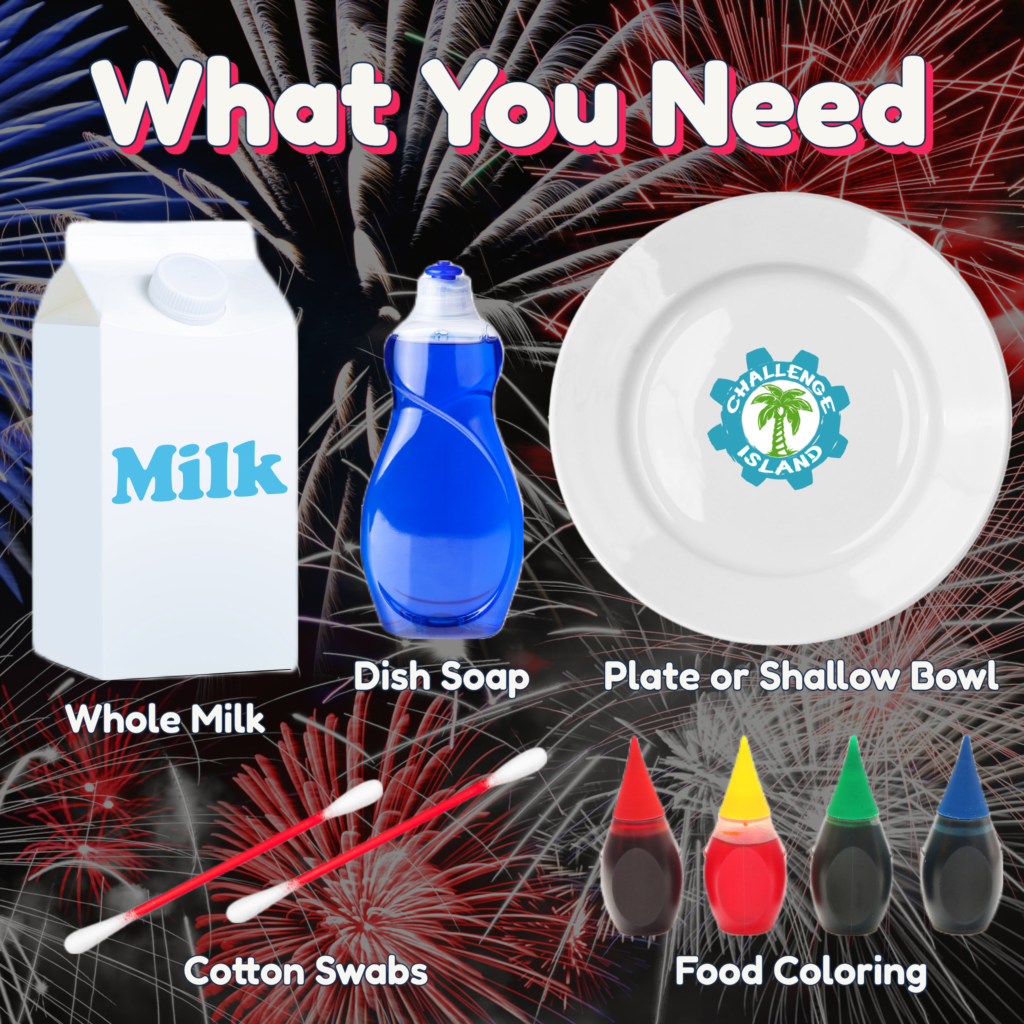 What You Need for Milk Fireworks